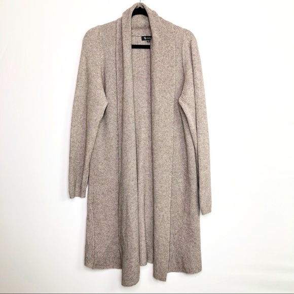 SISTERS brown ripped open closure duster cardigan - Picture 1 of 8